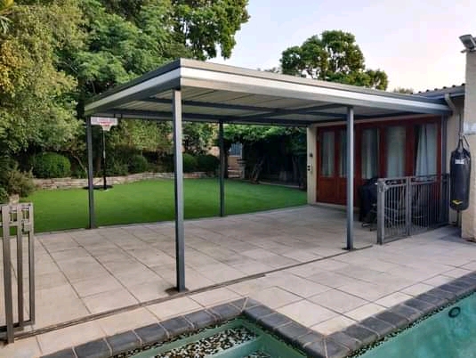 Modern Double Steel Carport Installation
